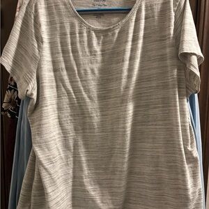 Croft & Barrow Gray Short Sleeve Relaxed T-Shirt